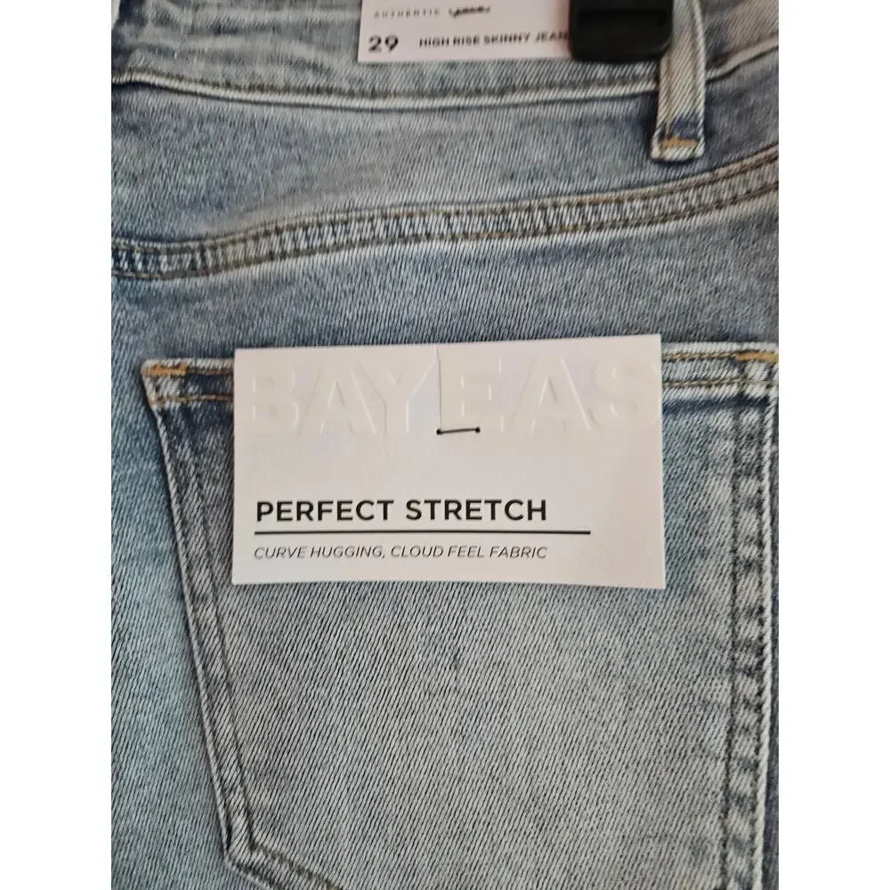 Brand New Women's Bayeas Perfect Stretch High Rise Skinny Jeans Size 29 - Picture 4 of 7
